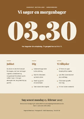 Jobopslag — surdejsbageri