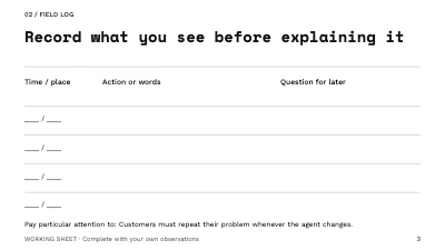 Page 3 of Customer support with continuity