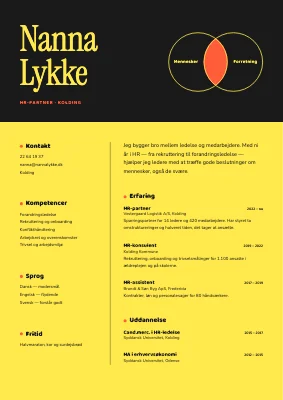 CV til HR-partner