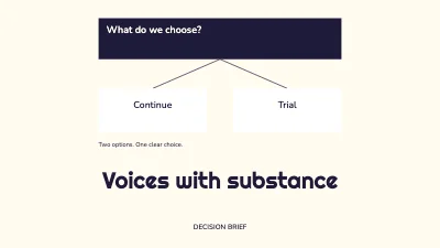 Voices with substance