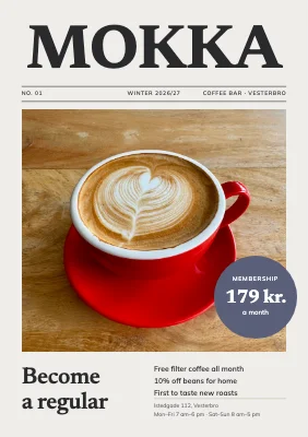 Coffee bar — membership magazine cover