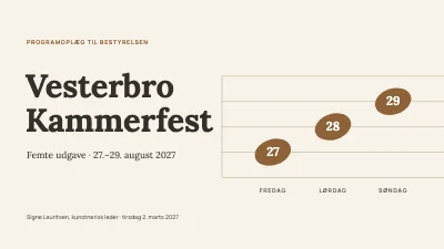 Musikfestival — programoplæg