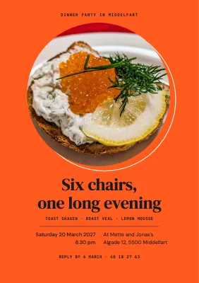 Dinner party — plate in a circle