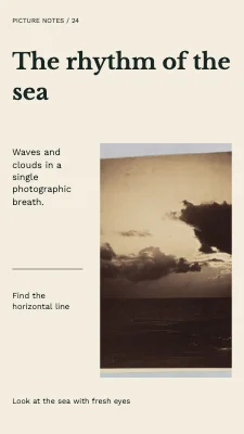 The rhythm of the sea · Magazine spread