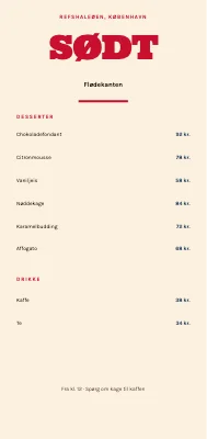 Dessertkort Flødekanten — Refshaleøen