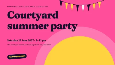 Courtyard summer party — programme