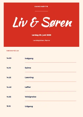 Sanghæfte — Liv og Søren, Rønne