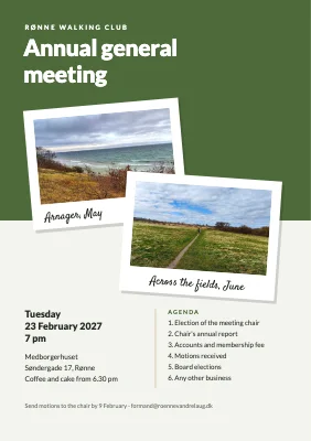 Walking club AGM — polaroids