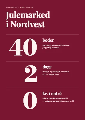 Julemarked i tal — plakat