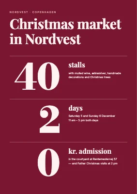 Christmas market in figures — poster