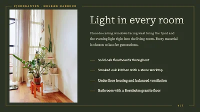 Page 4 of Property presentation — new build by the fjord