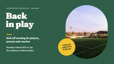 Football club — season kick-off