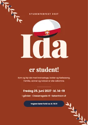 Studenterfest — huen på navnet