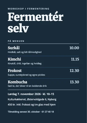 Fermenteringsworkshop i Nyborg — invitation