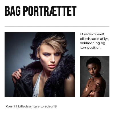 Bag portrættet · Modeavis