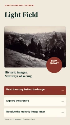 Light Field — Photographic stories