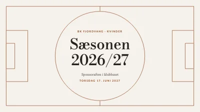 Fodboldklubbens sæson — sponsoraften