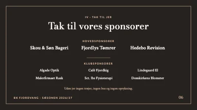 Side 6 af Fodboldklubbens sæson — sponsoraften