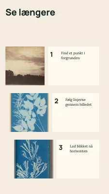 Se længere · Tre trin