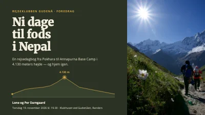 Rejsedagbog — vandretur i Nepal