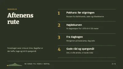Side 2 af Rejsedagbog — vandretur i Nepal