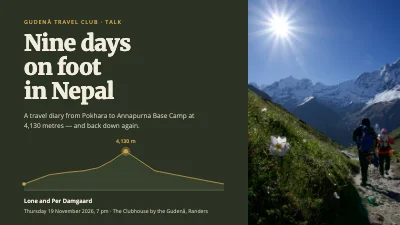 Travel diary — trekking in Nepal