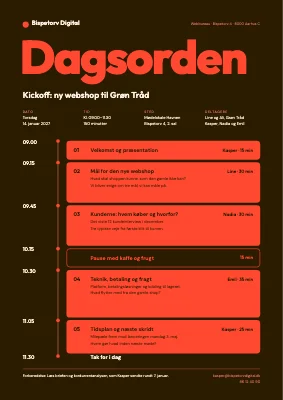 Dagsorden — webbureau