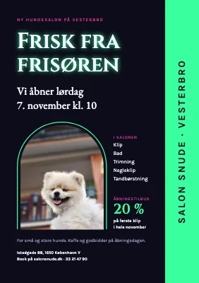 Hundesalon — åbning på Vesterbro