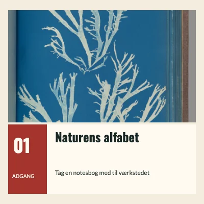 Naturens alfabet · Fotografisk billet