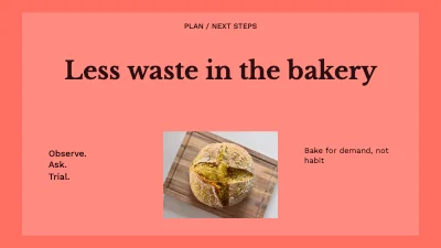 Less waste in the bakery