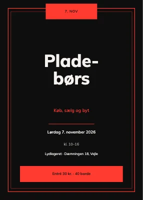 Pladebørs i Vejle
