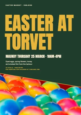 Easter at Torvet — market poster