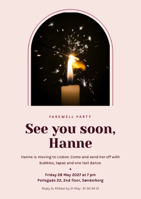 Farewell party — see you soon