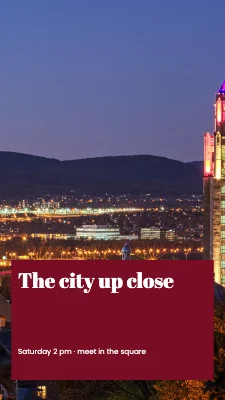 The city up close · gallery ribbon