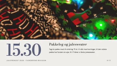 Side 4 af Julefrokost — program for dagen