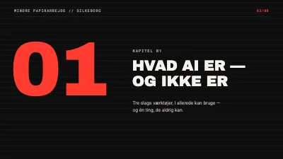 Side 3 af Mindre papirarbejde — AI-workshop for virksomheder