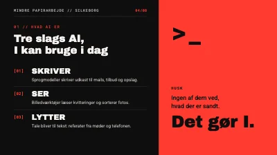 Side 4 af Mindre papirarbejde — AI-workshop for virksomheder
