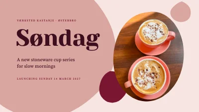Product launch — new cup series