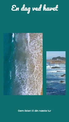 En dag ved havet · Kystskrift