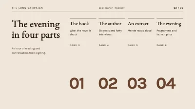 Page 2 of Book launch — new novel