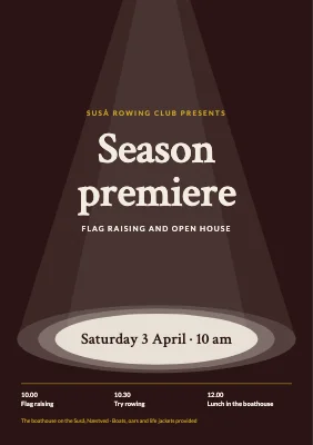 Rowing club — season premiere in the spotlight