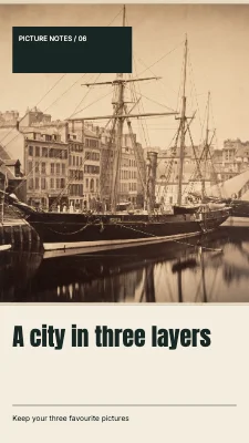 A city in three layers · Lower masthead