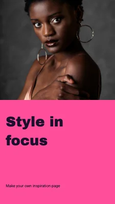 Style in focus · type and texture