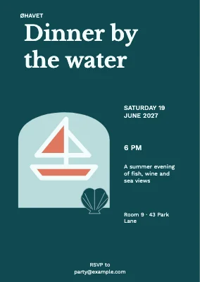 Dinner by the water