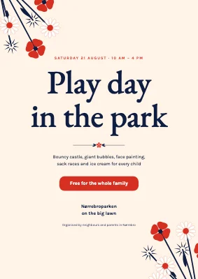 Play day in the park — wildflower corners