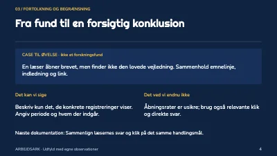 Side 4 af Et nyhedsbrev med retning