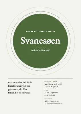 Balletforestilling — Svanesøen