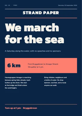 Climate march — we march for the sea