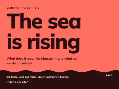 School presentation — climate and the sea