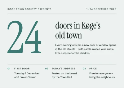 Living advent calendar — 24 doors